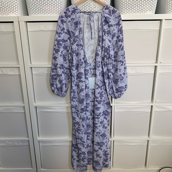 Hill House Simone Maxi Dress in Lilac Floral - Picture 6 of 6